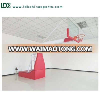 Remote control indoor basketball system portable basketball backboard